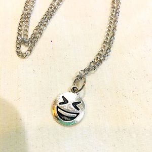 NWT Smiley face emoji necklace